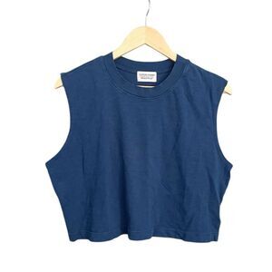 Cotton Citizen Baby Tank Top Cropped Blue Medium